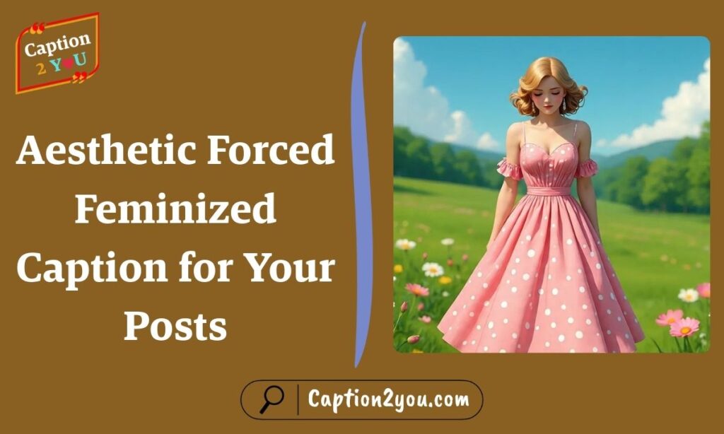 Aesthetic Forced Feminized Caption for Your Posts