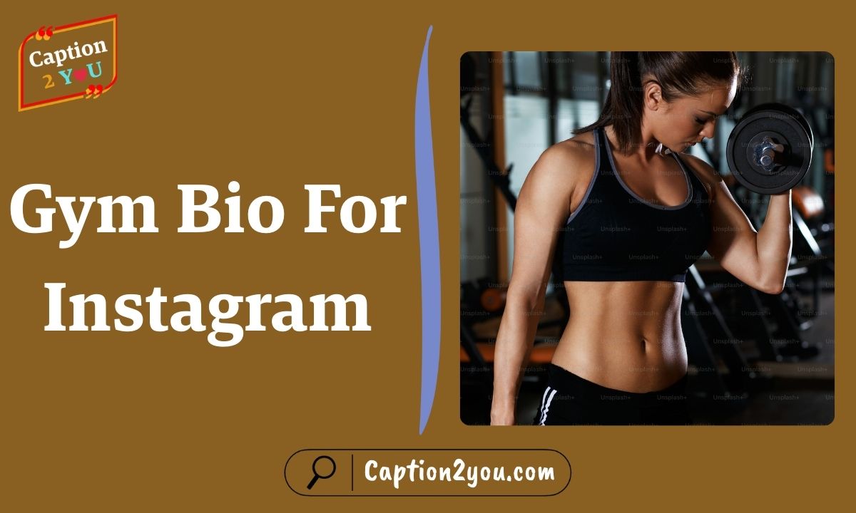 Gym Bio For Instagram