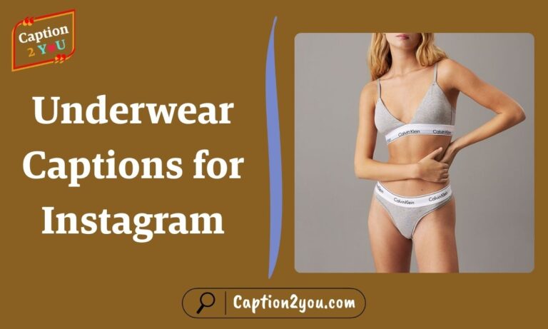 Underwear Captions for Instagram