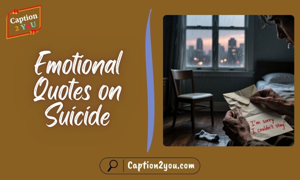 Emotional Quotes on Suicide